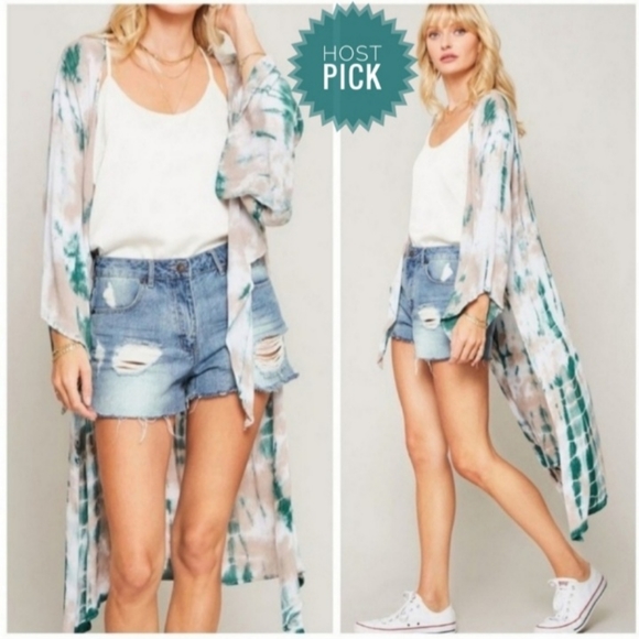 Promesa/Kala Vella Tops - Promesa Tie-Dye Kimono